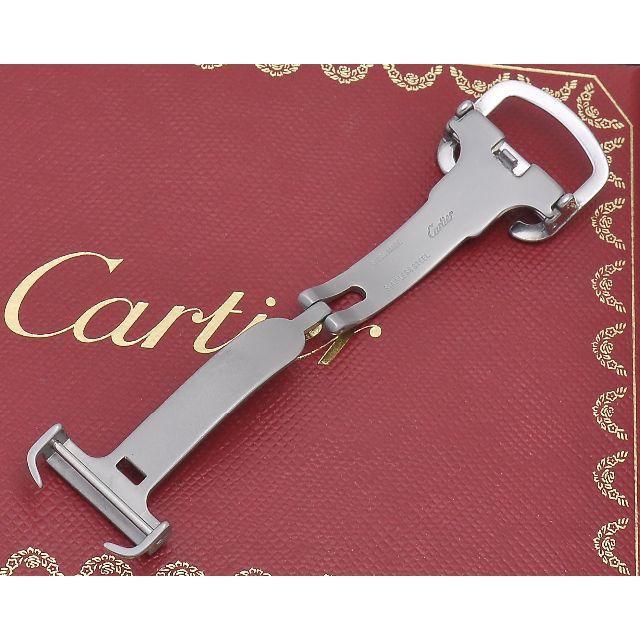 Cartier(カルティエ)のカルティエ Cartier純正 DバックルSS/ブラック 18mm極美品 メンズの時計(その他)の商品写真