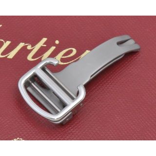 カルティエ(Cartier)のカルティエ Cartier純正 DバックルSS/ブラック 18mm極美品(その他)