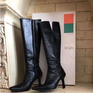 GINZA Kanematsu - 銀座かねまつ ロングブーツ 黒 23.5cmの通販 by