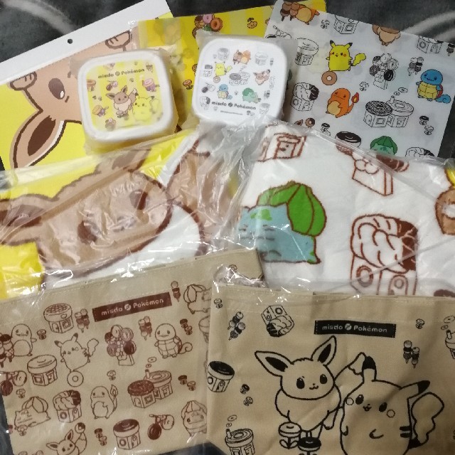 ポケモン(ポケモン)のミスタードーナツ ポケモン 福袋 9点 フルセット コンプリートセット ミスド エンタメ/ホビーのおもちゃ/ぬいぐるみ(キャラクターグッズ)の商品写真