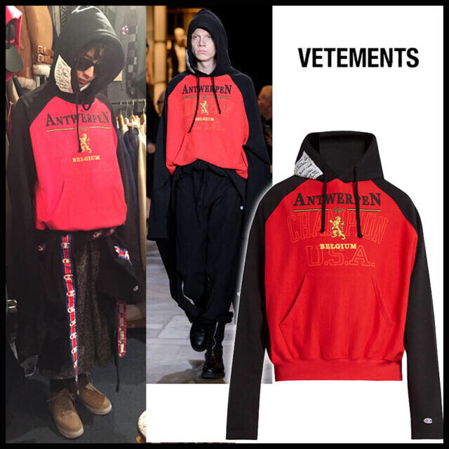 VETEMENTS × champion ANTWERPEN パーカー