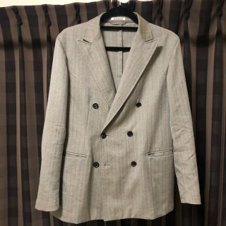 コモリ(COMOLI)のAURALEE WOOL SILK HERRINGBONE JACKET(テーラードジャケット)