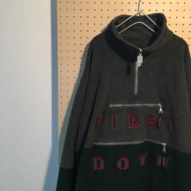 FIRST DOWN USA 90s ジップアップフリース ビッグシルエット メンズのジャケット/アウター(ブルゾン)の商品写真