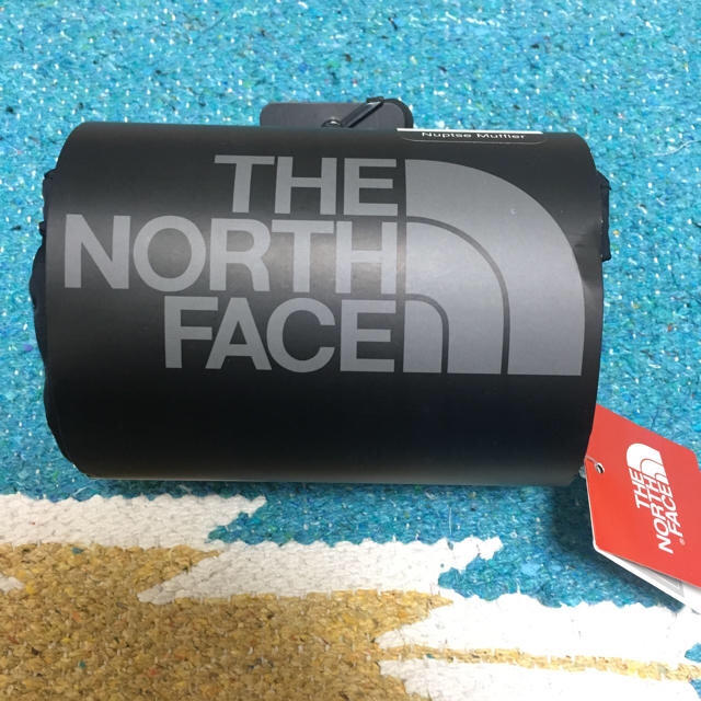 THE NORTH FACE(ザノースフェイス)の希少 ザ ノースフェイス  ヌプシ  マフラー ブラック ユニセックス 完売 メンズのファッション小物(マフラー)の商品写真