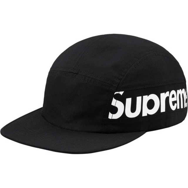 黒 タグ付き Supreme Side Panel Camp Cap状態新品未使用タグあり