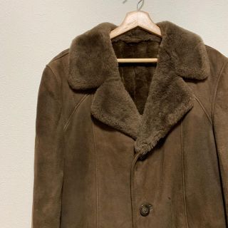 高級 90s VAN Jacket ムートンコート ダークブラウン L