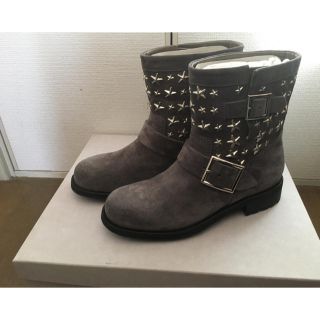 ジミーチュウ(JIMMY CHOO)の新品未使用 JIMMY CHOO スター スタッズ付きショートブーツ YOUTH(ブーツ)