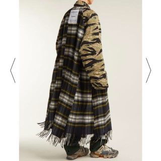 VETEMENTS camouflage scarf trench coat(トレンチコート)