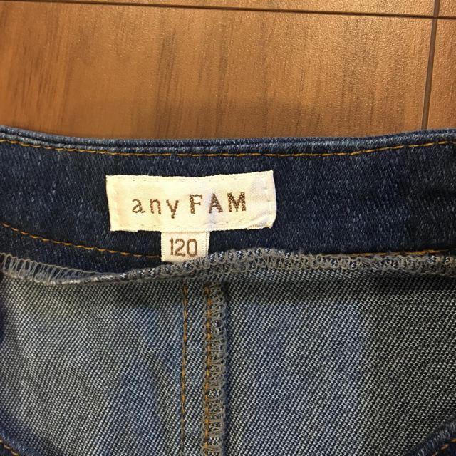 anyFAM(エニィファム)のきのはる様専用！！anyFAMデニムジャケット120 キッズ/ベビー/マタニティのキッズ服女の子用(90cm~)(ジャケット/上着)の商品写真