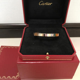 カルティエ(Cartier)のrainbow様専用カルティエ ラブオープンブレス K18PGピンクサファイア(ブレスレット/バングル)
