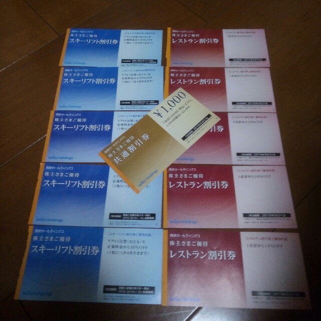 西武百貨店(セイブヒャッカテン)の西武ホールディングス　株主優待セット チケットの優待券/割引券(その他)の商品写真