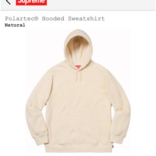 Supreme Polartec Hooded Sweatshirt