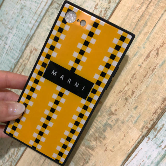 エルメス iPhone8 ケース 革製 - Marni - MARNI iPhone8 イエロー系 カバー ケース☆★マルニ フラワーカフェの通販 by E∞H｜マルニならラクマ