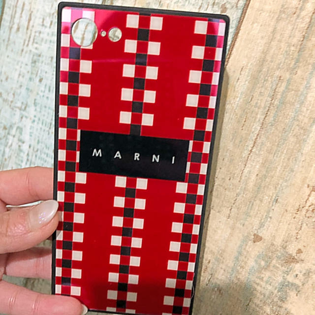 エルメス iphone8plus ケース 財布 - Marni - MARNI iPhone8 レッド 赤色 カバー ケース★マルニ フラワーカフェの通販 by E∞H｜マルニならラクマ