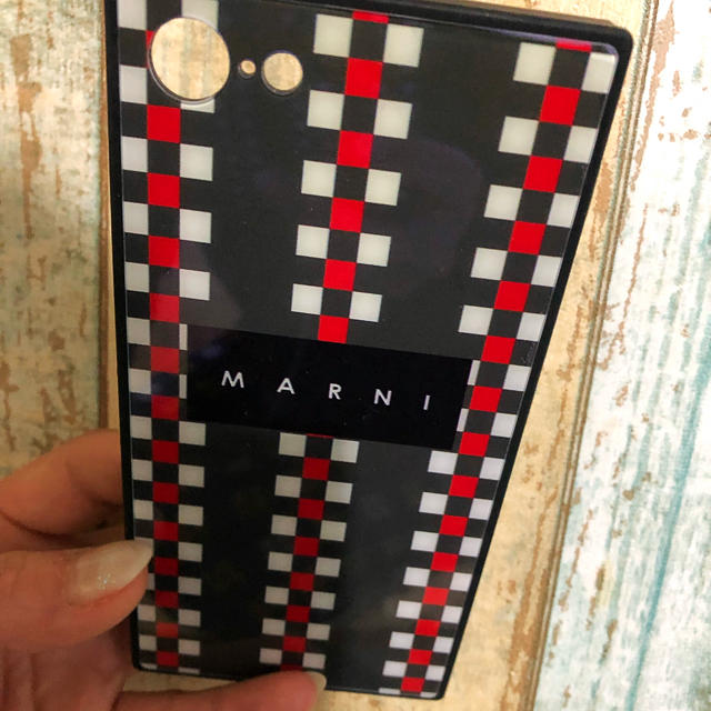 Marni - MARNIマルニ iPhone8 ケース チェック柄☆グリーン系/フラワーカフェの通販 by E∞H｜マルニならラクマ