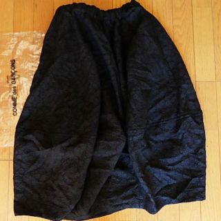 ブラックコムデギャルソン(BLACK COMME des GARCONS)の16-17AW ブラックコムデギャルソン★製品染めエステルスカート(ロングスカート)