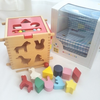 ミキハウス(mikihouse)のmikihouse　知育玩具　ウッドパズル(知育玩具)