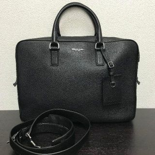 マイケルコース(Michael Kors)のマイケルコース　ビジネスバッグ　黒　2way　レザー(ハンドバッグ)