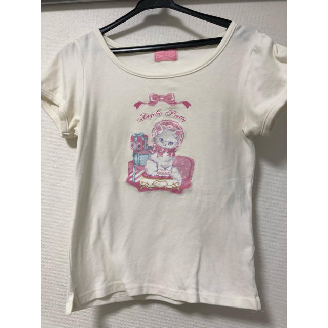 Angelic Pretty(アンジェリックプリティー)のangelic pretty tシャツ 猫 レディースのトップス(Tシャツ(半袖/袖なし))の商品写真