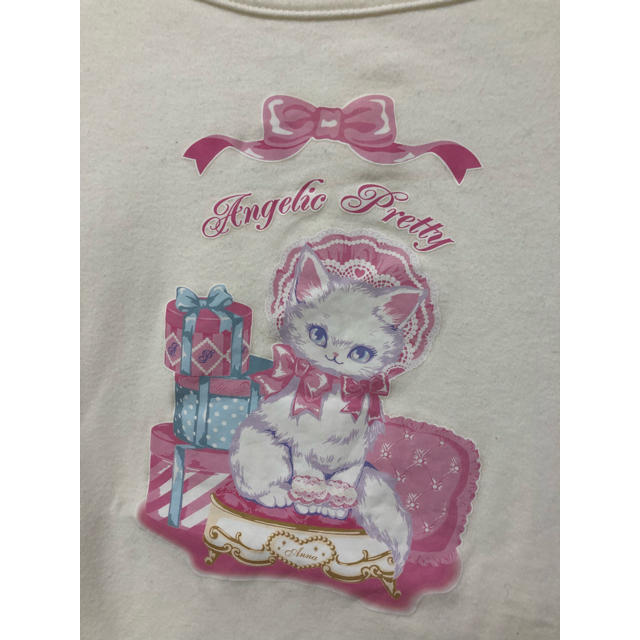 Angelic Pretty(アンジェリックプリティー)のangelic pretty tシャツ 猫 レディースのトップス(Tシャツ(半袖/袖なし))の商品写真