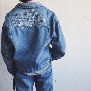 アンユーズド(UNUSED)の【CLANE HOMME】EMBROIDERY DENIM JACKET(Gジャン/デニムジャケット)