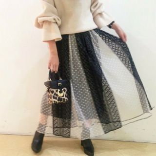 スナイデル(SNIDEL)の2017AW💖snidel　小嶋陽菜着♡バリエーションチュールロングスカート(ロングスカート)