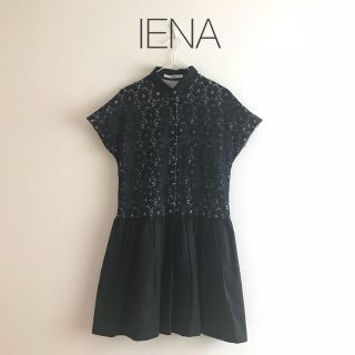 イエナ(IENA)の美品◇IENAイエナ 花柄レースワンピース 通勤仕事 春夏秋冬 上品 かわいい(ひざ丈ワンピース)