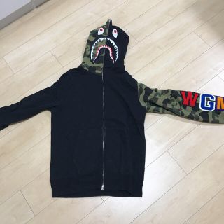 アベイシングエイプ(A BATHING APE)のa bathing ape シャークパーカー xlサイズ(パーカー)