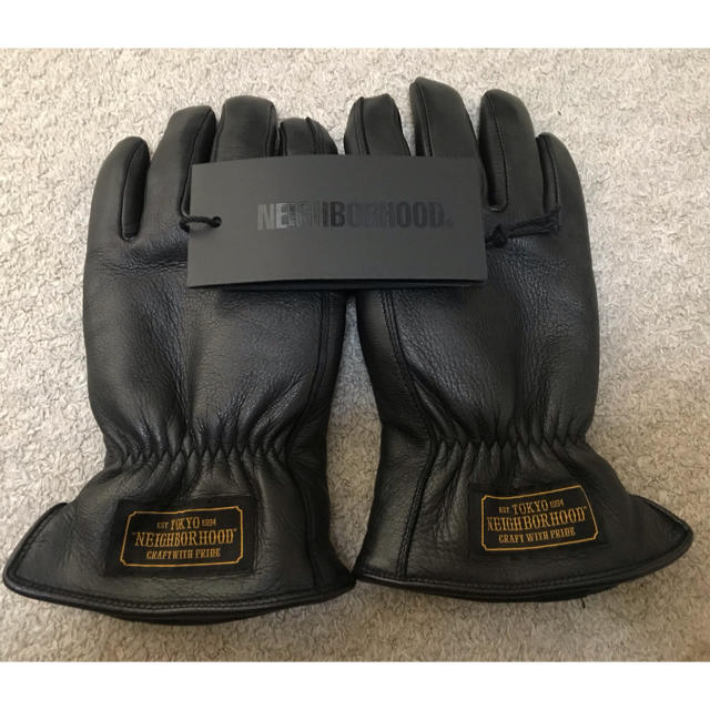 NEIGHBORHOOD(ネイバーフッド)のNEIGHBORHOOD ネイバーフッド レザー グローブ 手袋 GLOVE メンズのファッション小物(手袋)の商品写真