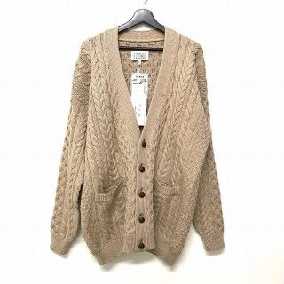 マルタンマルジェラ(Maison Martin Margiela)のニット ウール カーディガン ベージュ　メゾン　マルタン　マルジェラ(カーディガン)