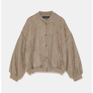 ザラ(ZARA)のZARA ☆ 人気完売 スエード オーバーサイズ ボンバージャケット M(ブルゾン)