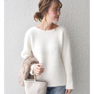 シップスフォーウィメン(SHIPS for women)の専用♡未使用 シップス アンゴラボートネックニット(ニット/セーター)