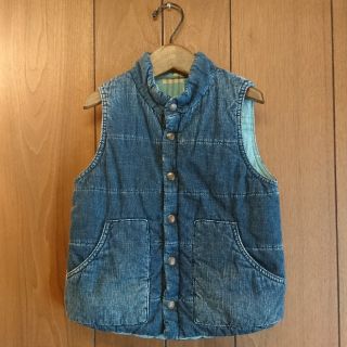 デニムダンガリー(DENIM DUNGAREE)のデニム&ダンガリー 110 リバーシブルデニムベスト(ジャケット/上着)