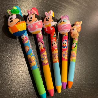 ディズニー(Disney)の【新品】ディズニー  ボールペン 5本セット(キャラクターグッズ)