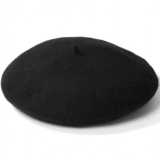 グレイル(GRL)のGRL ウールベレー帽 ブラック(ハンチング/ベレー帽)