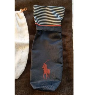 ラルフローレン(Ralph Lauren)のラルフローレン　カバー　ケース　折り畳み傘用　保存袋　ネイビー　紺　ボーダー(傘)