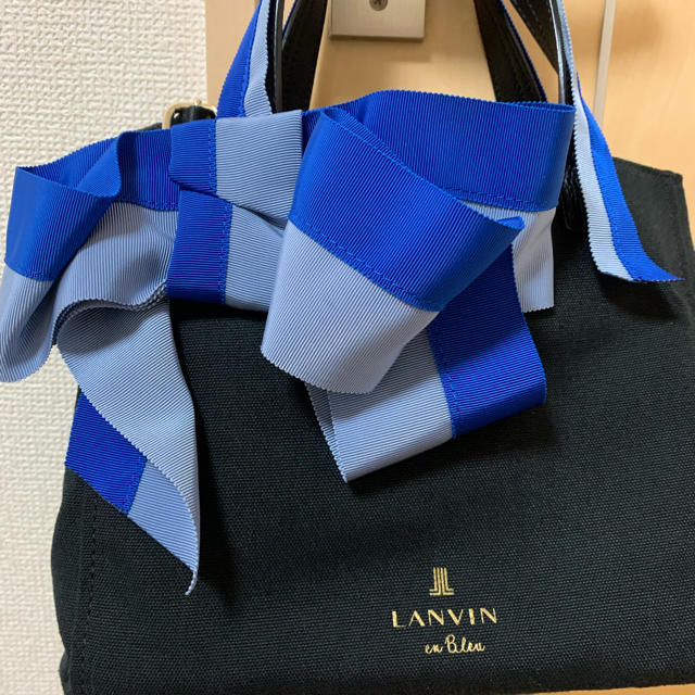 美品 マリアンヌ 2wayショルダートートバッグ LANVIN en Bleu