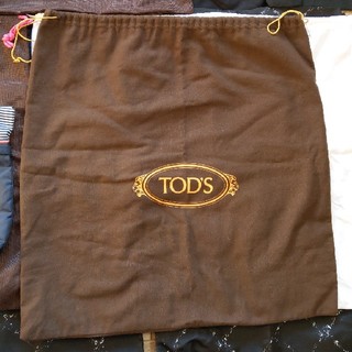 トッズ(TOD'S)のトッズ　巾着袋　布袋　保存袋　保管袋　キャンバス　コットン　綿　茶色　ブラウン(ポーチ)