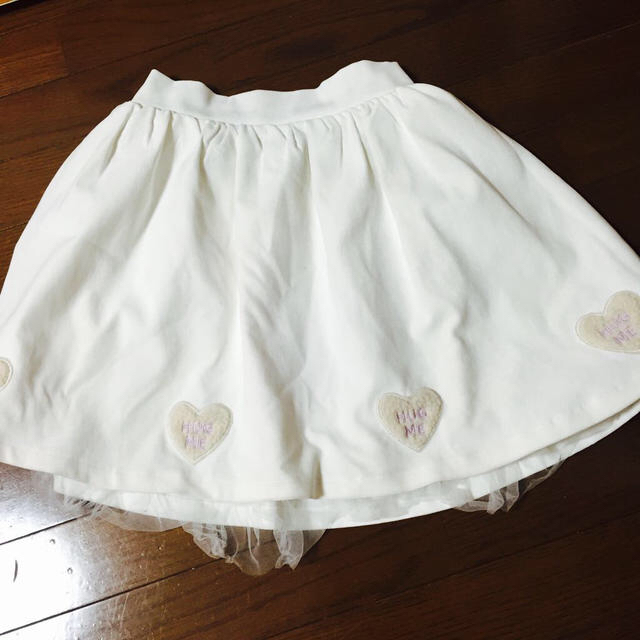 Ank Rouge(アンクルージュ)のAnkRouge♡裾ハートボアスカート レディースのスカート(ミニスカート)の商品写真