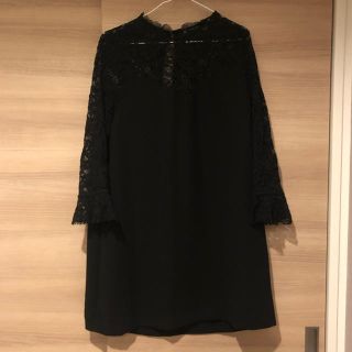 ザラ(ZARA)のZARA ブラックドレス(ミニワンピース)