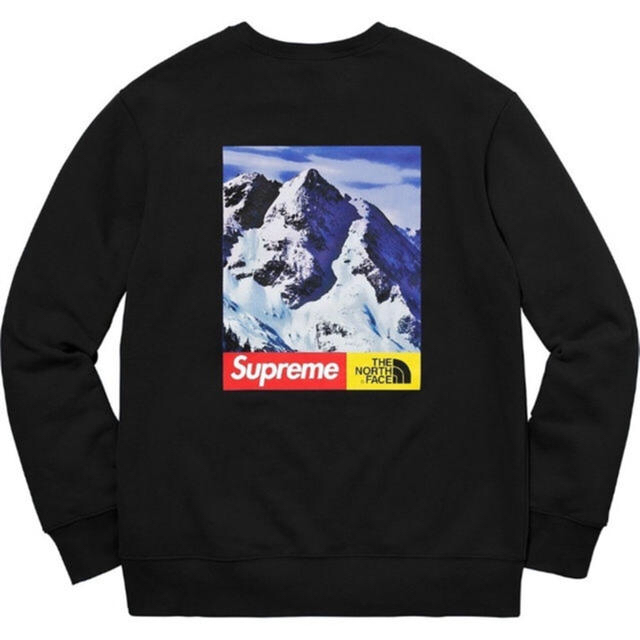 Supreme North Face Mountain Crewneck 黒 L