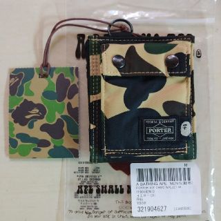 アベイシングエイプ(A BATHING APE)のA BATHING APE × PORTER 1ST CAMO WALLET M(折り財布)