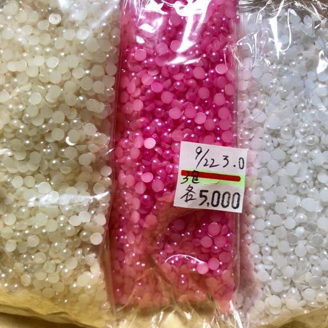 新品 未使用♡パール 3mm ピンク 5,000個☆ネイル デコ