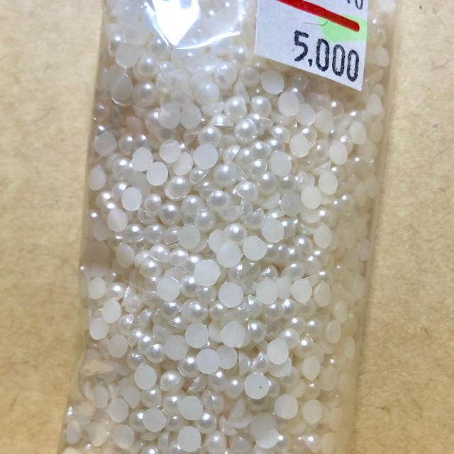 新品 未使用♡パール 3mm ホワイト 5,000個☆ネイル デコ