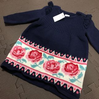 ベビーギャップ(babyGAP)の【新品タグ付き】baby GAP ニットワンピース(ワンピース)