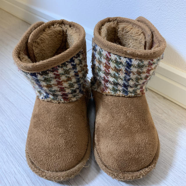 Harris Tweed(ハリスツイード)のハリスツイード ブーツ 14㎝ キッズ/ベビー/マタニティのベビー靴/シューズ(~14cm)(ブーツ)の商品写真