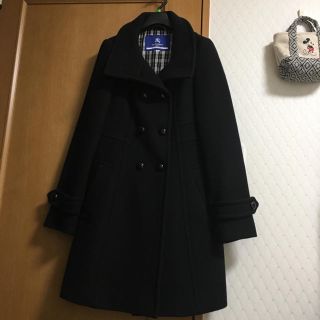 バーバリーブルーレーベル(BURBERRY BLUE LABEL)のあおちゃん専用❤️ バーバリーブルーレーベル アンゴラ入りコート(ロングコート)