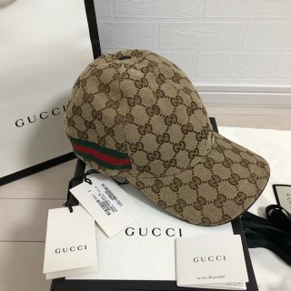 グッチ(Gucci)の【新品未使用】S57 グッチ ベースボール キャップ ブラウン(キャップ)