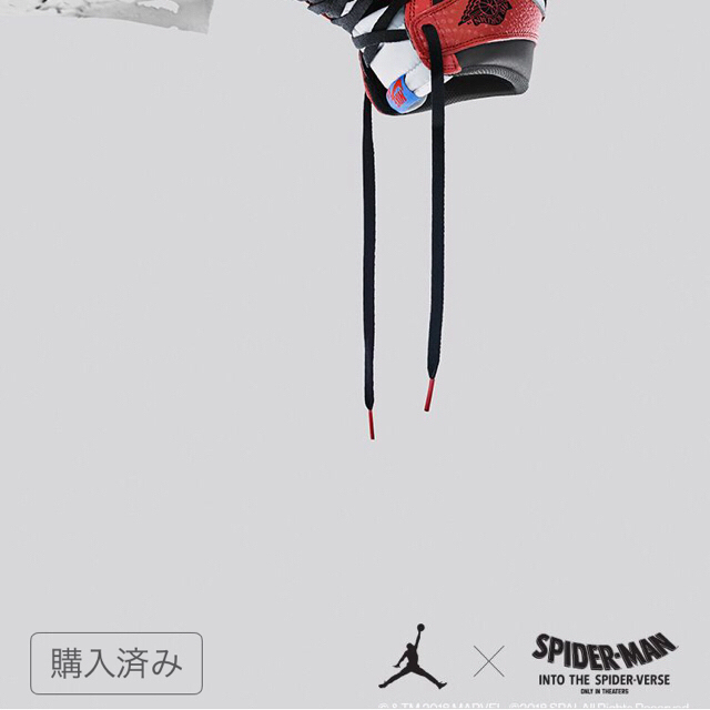 Nike air Jordan 1 origin story  スパイダーマン