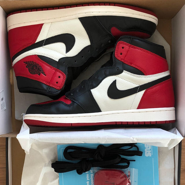 美品 28.5 Jordan Air 1 High OG Bred Toe